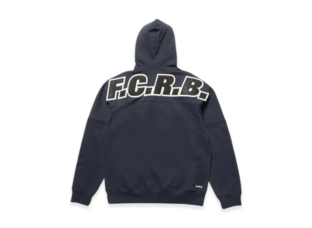 F.C.Real Bristol Big Logo Baggy Sweat Hoodie "Navy"