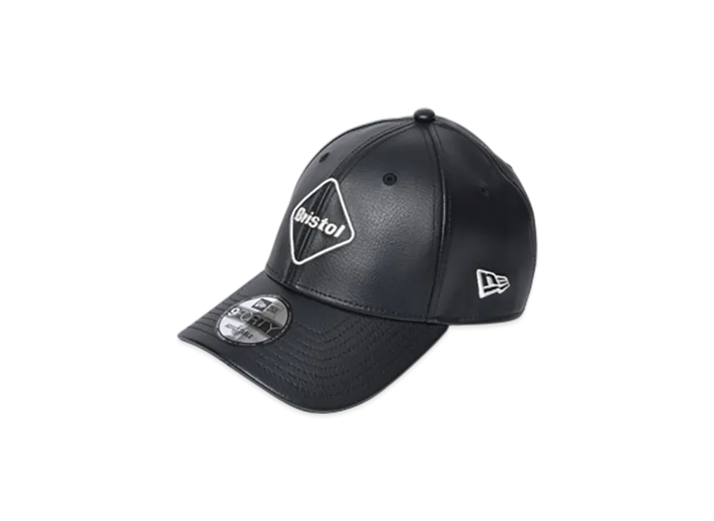 F.C.Real Bristol New Era Emblem 9Forty Synthetic Leather Cap "Black"