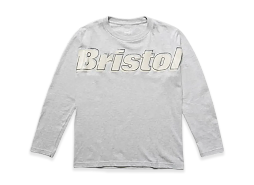 F.C.Real Bristol For Kids Overlay Logo L/S Tee "Gray"