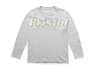 F.C.Real Bristol For Kids Overlay Logo L/S Tee "Gray"