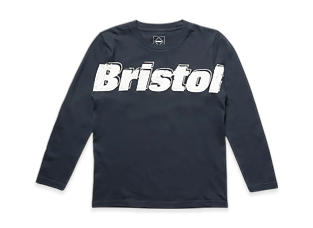 F.C.Real Bristol For Kids Overlay Logo L/S Tee "Navy"