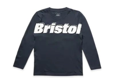 F.C.Real Bristol For Kids Overlay Logo L/S Tee "Navy"