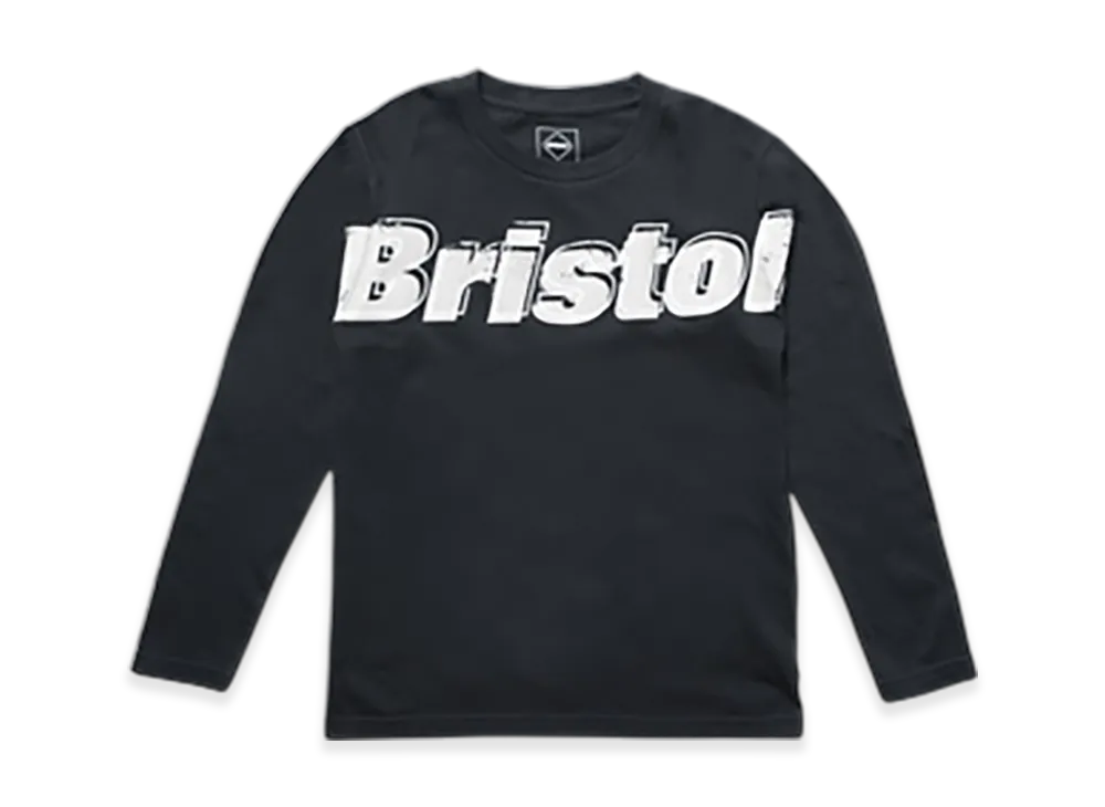 F.C.Real Bristol For Kids Overlay Logo L/S Tee "Black"