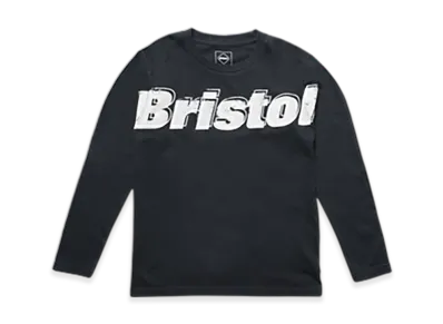 F.C.Real Bristol For Kids Overlay Logo L/S Tee "Black"