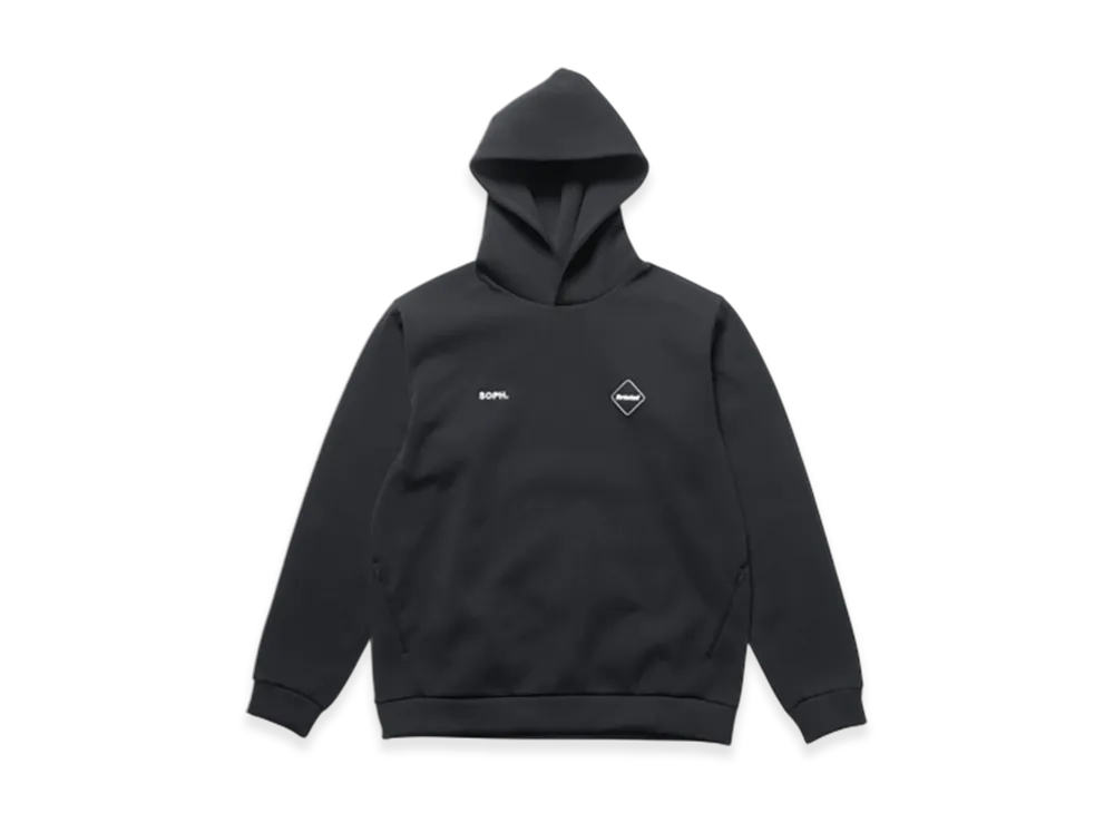 F.C.Real Bristol Quarter Knit Hoodie "Black"