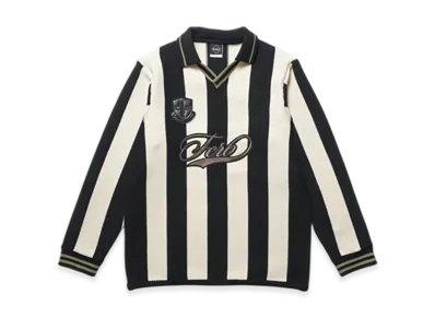 F.C.Real Bristol Stripe Knit Shirt "Black"