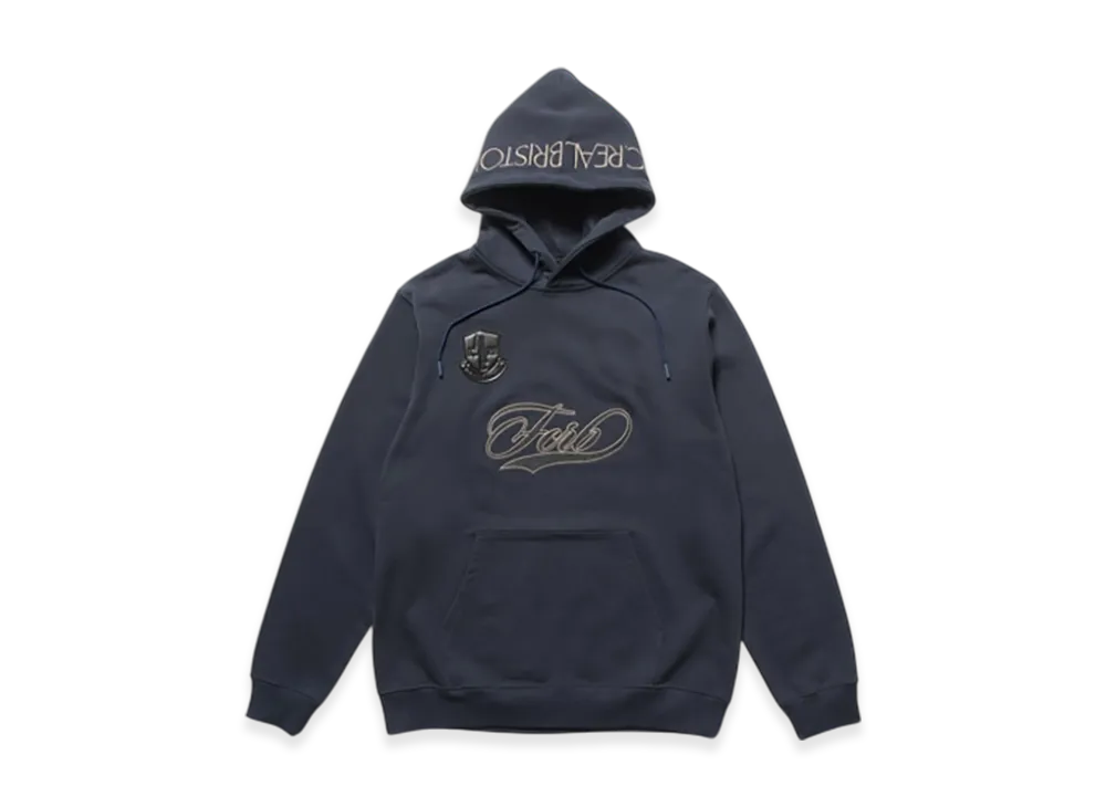 F.C.Real Bristol Lettered Sweat Hoodie "Navy"