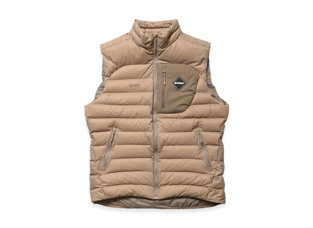 F.C.Real Bristol Expedition Down Vest "Beige"