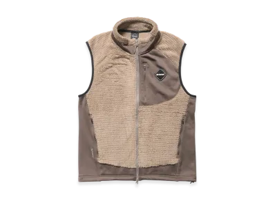 F.C.Real Bristol Hybrid Fleece Vest "Beige"