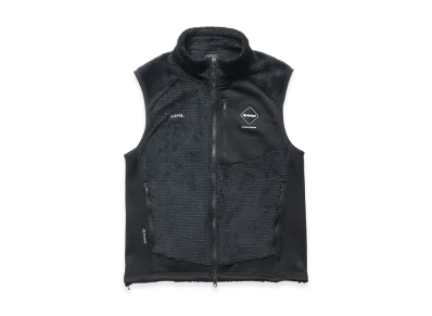 F.C.Real Bristol Hybrid Fleece Vest "Black"