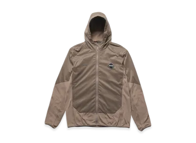 F.C.Real Bristol Grid Fleece Hybrid Hoodie "Beige"