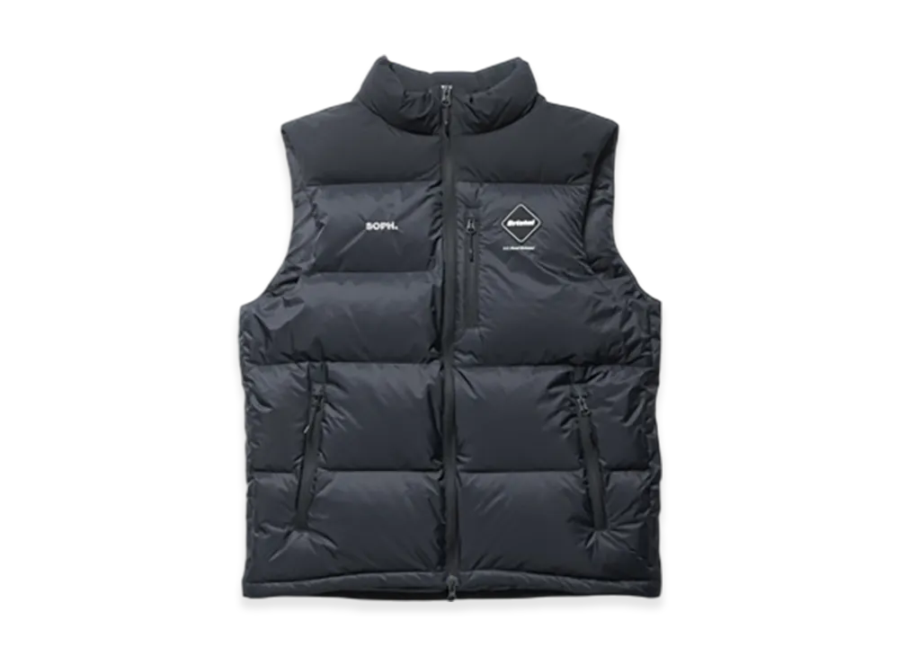 F.C.Real Bristol Field Down Vest "Black"