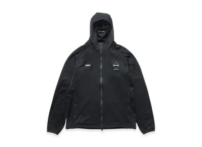 F.C.Real Bristol Stretch Fleece Gaiter Hoodie "Black"