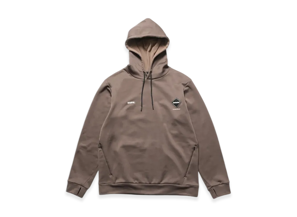F.C.Real Bristol Stretch Fleece Hoodie "Mocha"