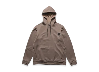 F.C.Real Bristol Stretch Fleece Hoodie "Mocha"