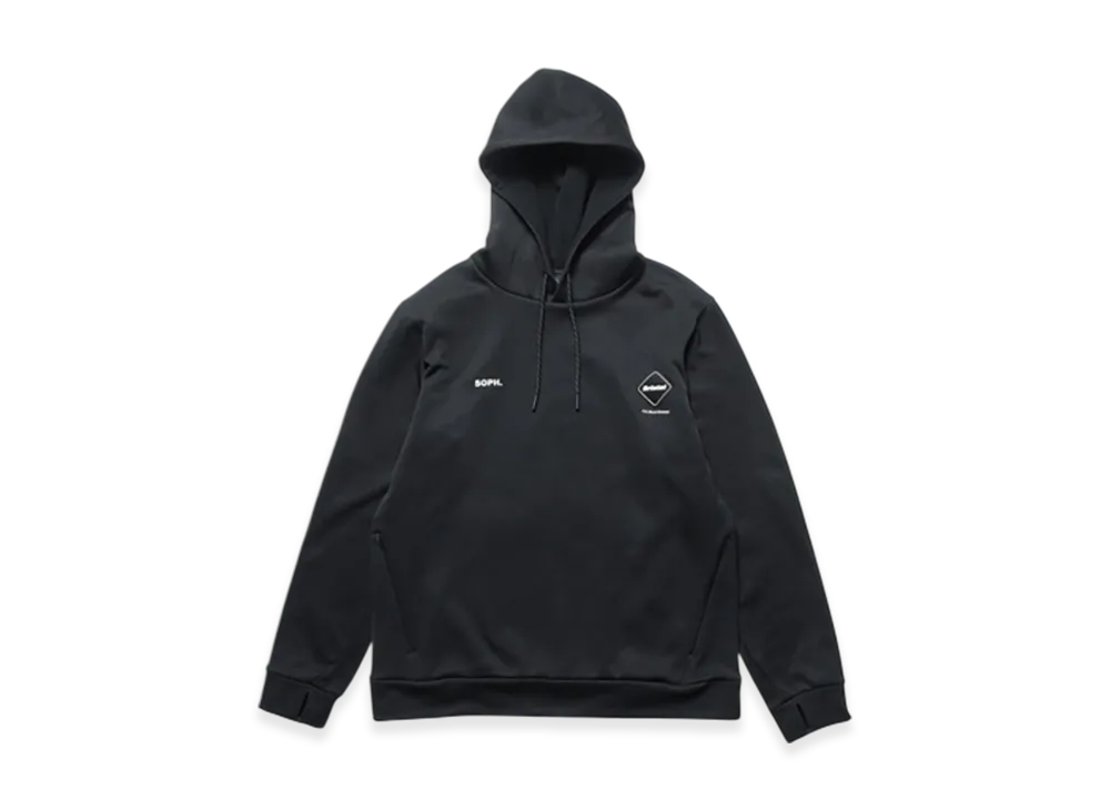 F.C.Real Bristol Stretch Fleece Hoodie "Black"