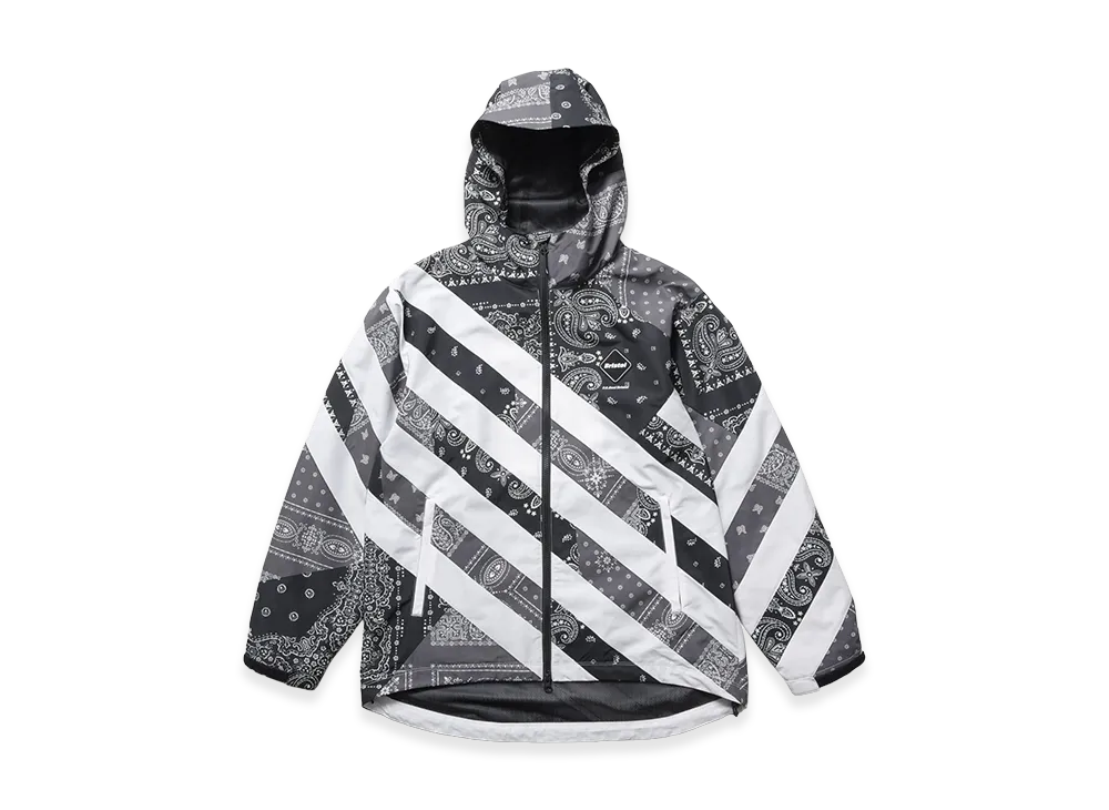 F.C.Real Bristol Patchwork Stripe Practice Jacket "Black"