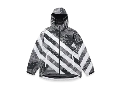 F.C.Real Bristol Patchwork Stripe Practice Jacket "Black"