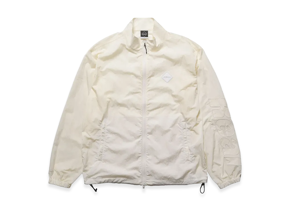 F.C.Real Bristol Big Logo Nylon Stand Collar Blouson "Off White"