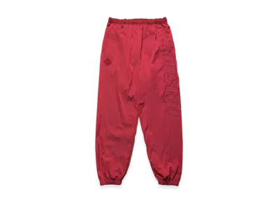 F.C.Real Bristol Big Logo Nylon Easy Pants "Red"