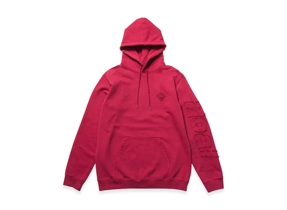 F.C.Real Bristol Cut-Off Logo Sweat Hoodie "Red"