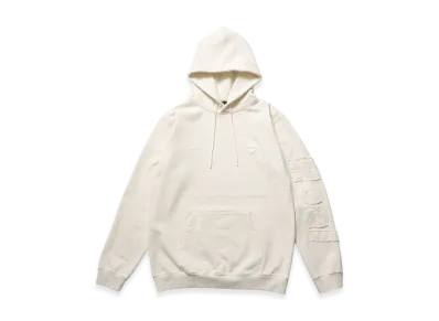 F.C.Real Bristol Cut-Off Logo Sweat Hoodie "Off White"