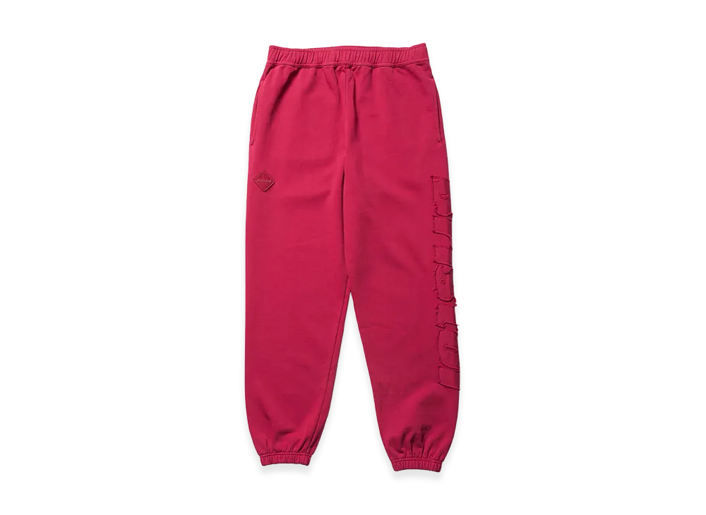 F.C.Real Bristol Cut-Off Logo Sweat Pants "Red"