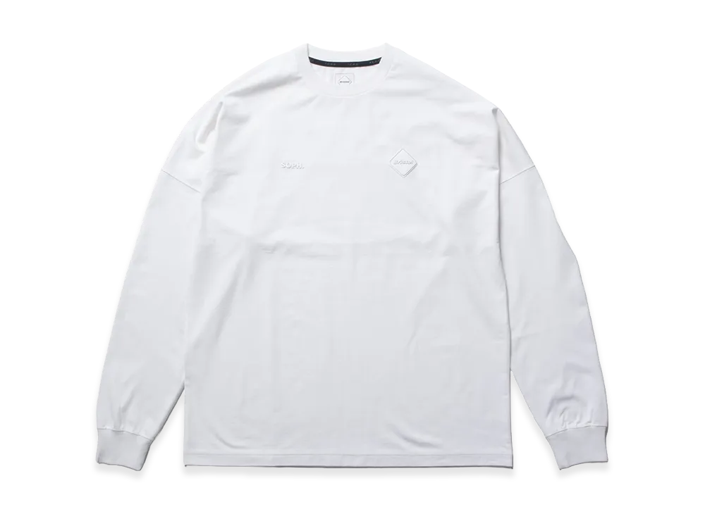 F.C.Real Bristol Cut-Off Logo L/S Tee "White"