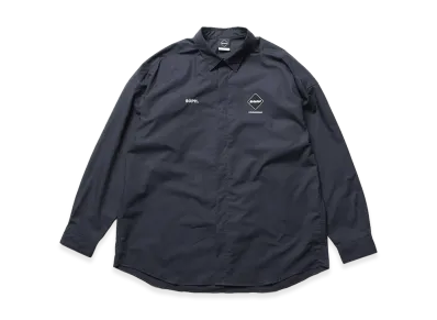 F.C.Real Bristol Authentic Fly Front L/S Shirt "Navy"