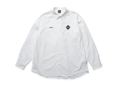 F.C.Real Bristol Authentic Fly Front L/S Shirt "White"