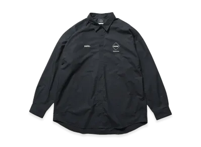 F.C.Real Bristol Authentic Fly Front L/S Shirt "Black"