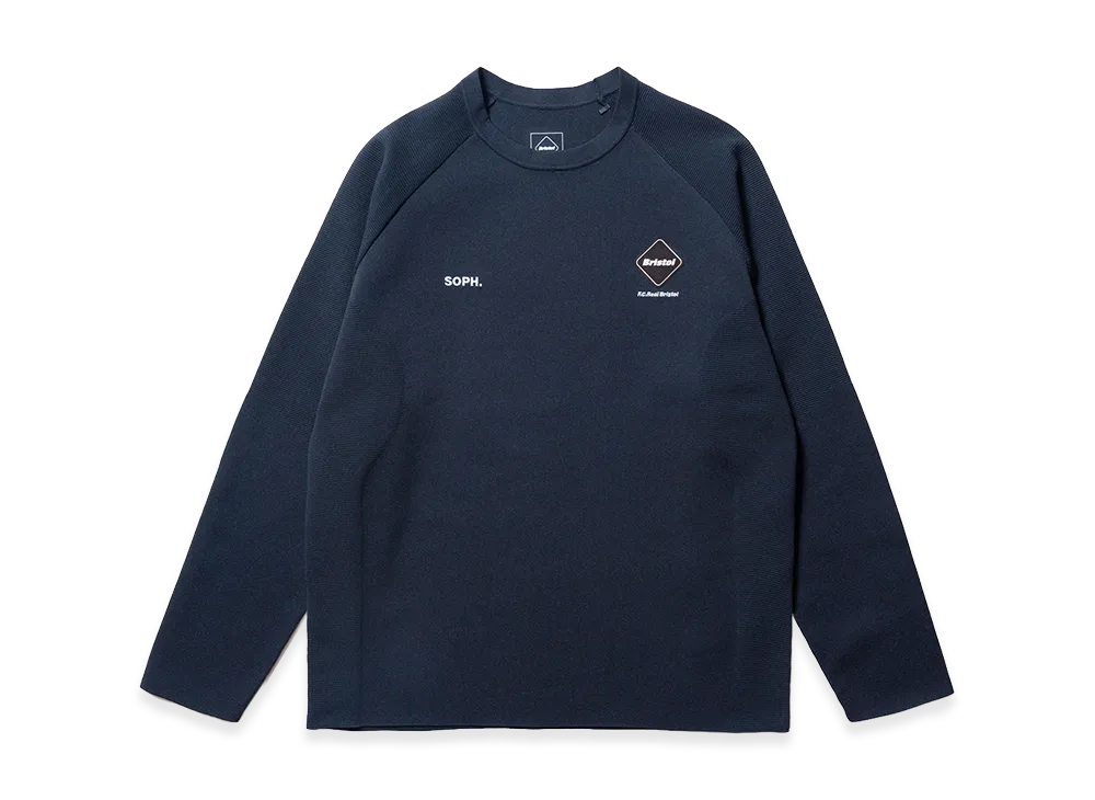 F.C.Real Bristol Tech Knit L/S Top "Navy"