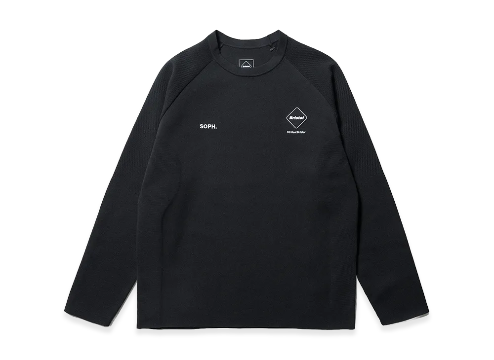F.C.Real Bristol Tech Knit L/S Top "Black"