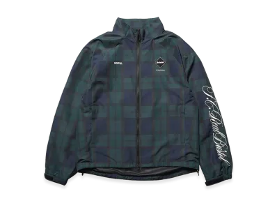 F.C.Real Bristol Plaid Ventilation Practice Jacket "Navy"