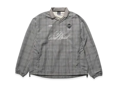 F.C.Real Bristol Plaid Practice Polo Collar Piste "Gray"