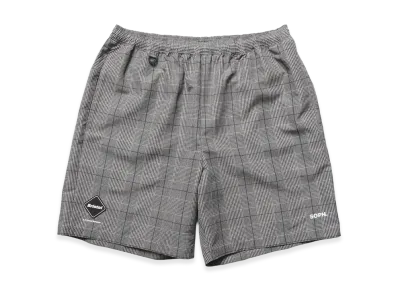 F.C.Real Bristol Plaid Practice Shorts "Gray"