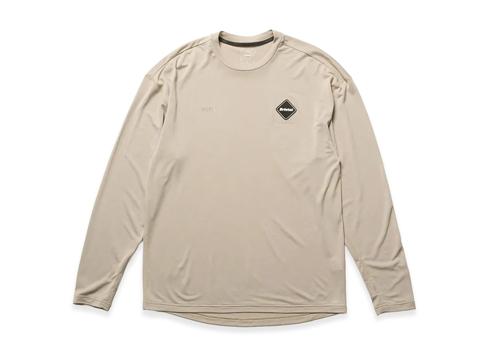 F.C.Real Bristol Polartec L/S Workout Top "Greige"
