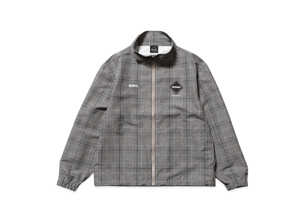 F.C.Real Bristol for Kids Plaid Ventilation Practice Jacket "Gray"