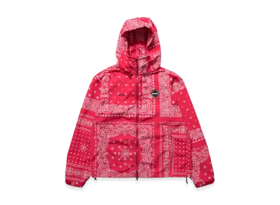 F.C.Real Bristol Bandana Nylon Hooded Blouson "Red"