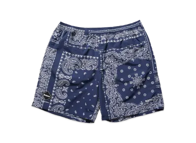 F.C.Real Bristol Bandana Nylon Easy Shorts "Navy"