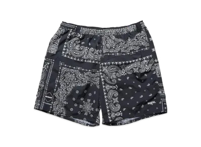 F.C.Real Bristol Bandana Nylon Easy Shorts "Black"