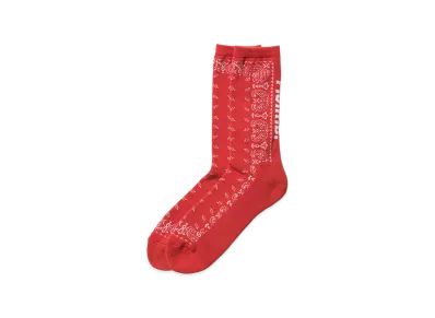 F.C.Real Bristol Bandana Socks "Red"