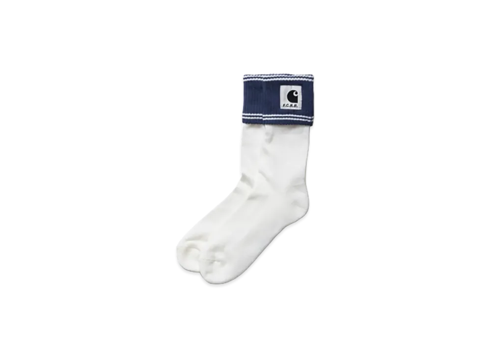 F.C.Real Bristol x Carhartt WIP Cuff Socks "Navy"