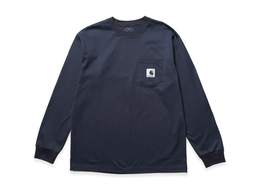 F.C.Real Bristol x Carhartt WIP L/S Pocket Tee "Navy"