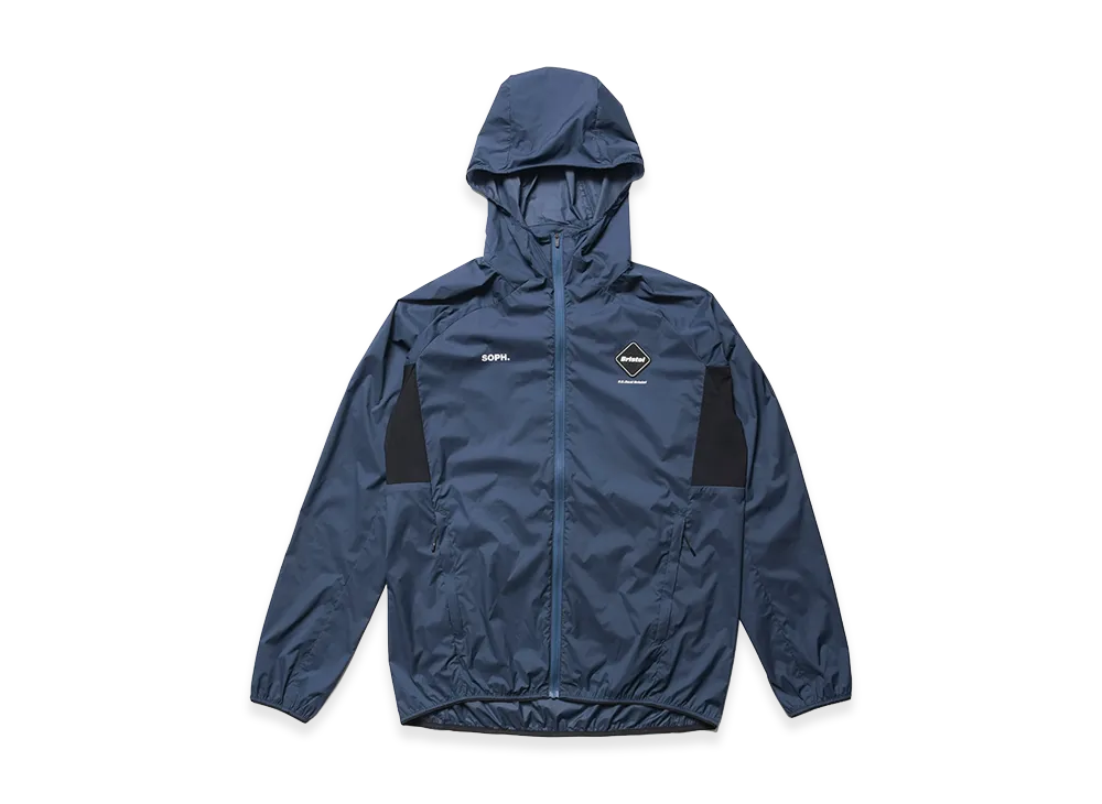 F.C.Real Bristol Light Weight Breathable Packable Hoodie "Blue"