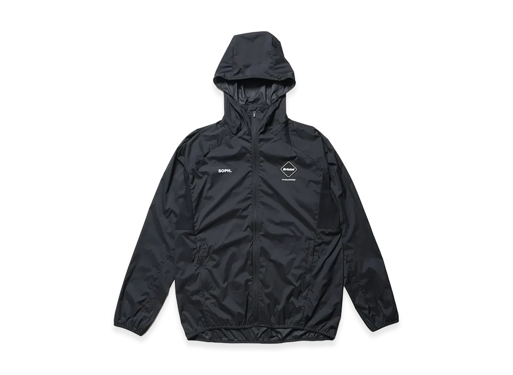 F.C.Real Bristol Light Weight Breathable Packable Hoodie "Black"