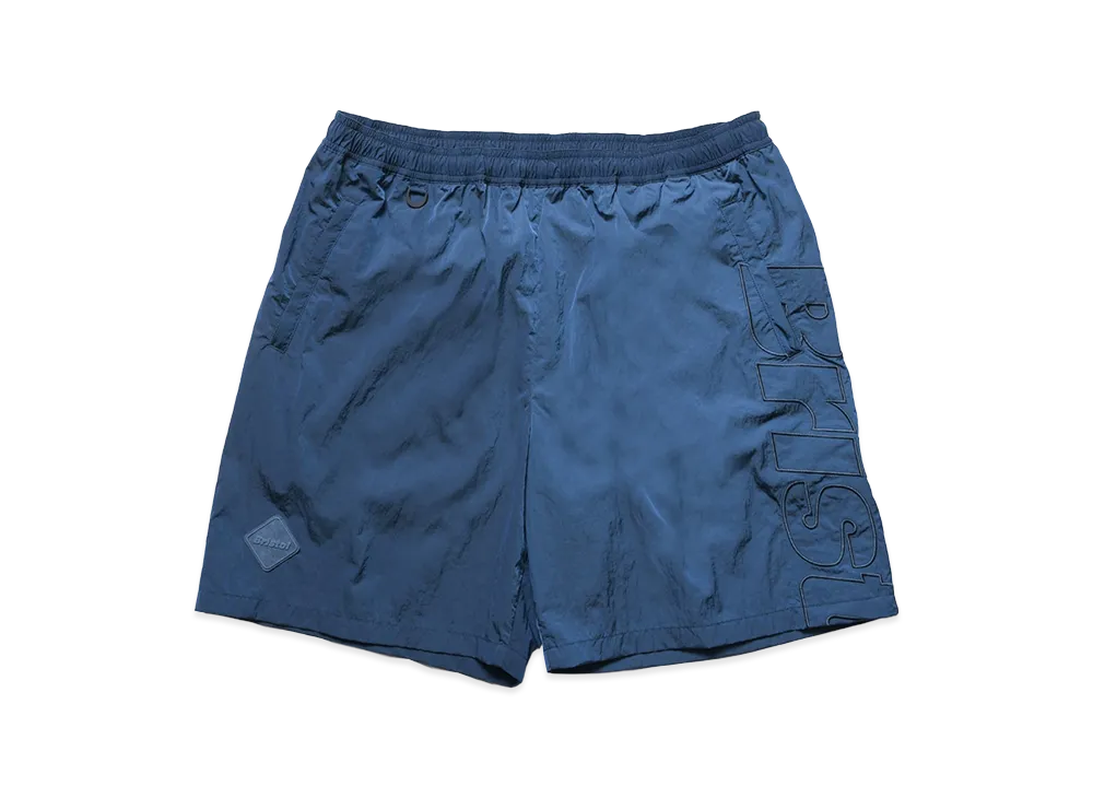 F.C.Real Bristol Big Logo Nylon Easy Shorts "Blue"