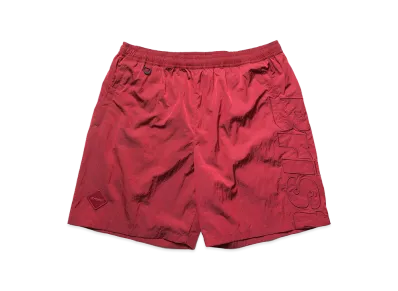 F.C.Real Bristol Big Logo Nylon Easy Shorts "Red"