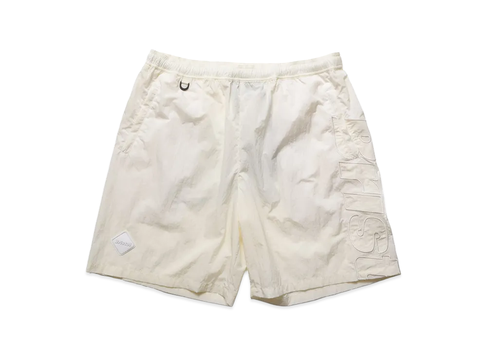 F.C.Real Bristol Big Logo Nylon Easy Shorts "Off White"