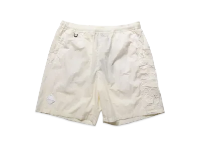 F.C.Real Bristol Big Logo Nylon Easy Shorts "Off White"